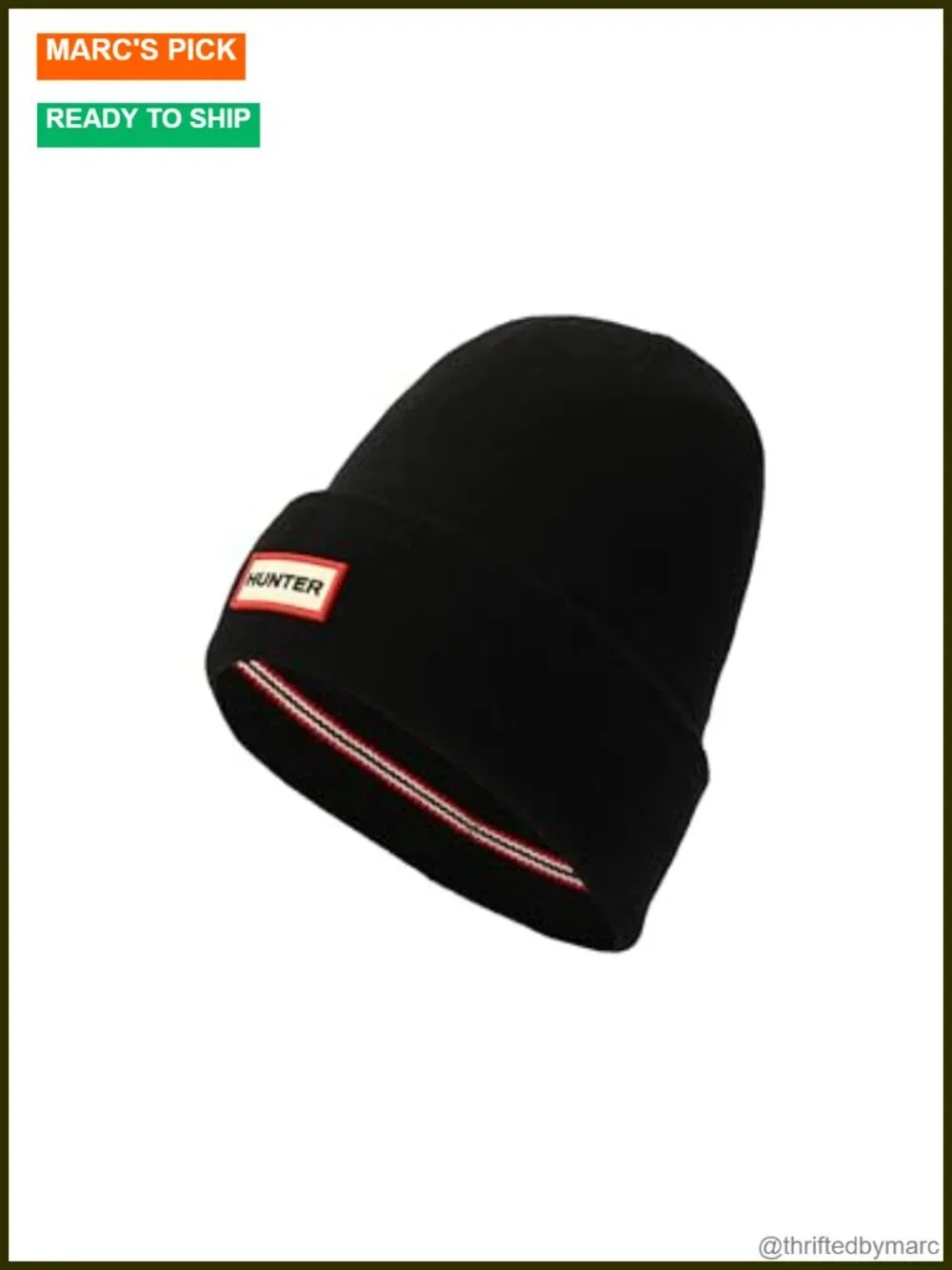 Hunter Play Essential Cuff Beanie Wool Blend Stretchable Unisex Hat